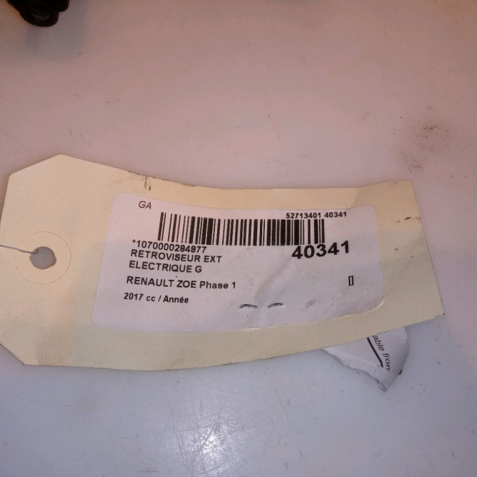 Retroviseur exterieur electrique gauche occasion RENAULT ZOE Phase 1 10-2012->... 5