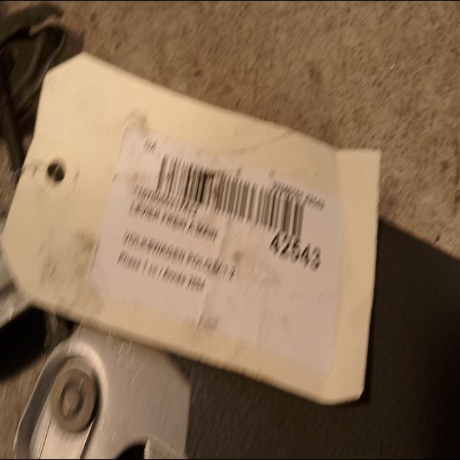 Levier frein a main occasion VOLKSWAGEN POLO IV Phase 1 01-2002->05-2005 1.2 55ch 6Q0711303AF 2