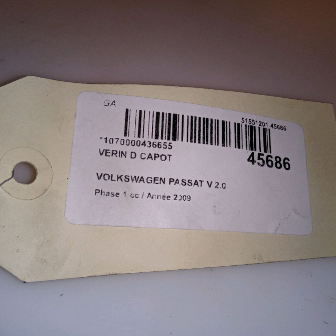 Verin d capot occasion  3C0823359A 3