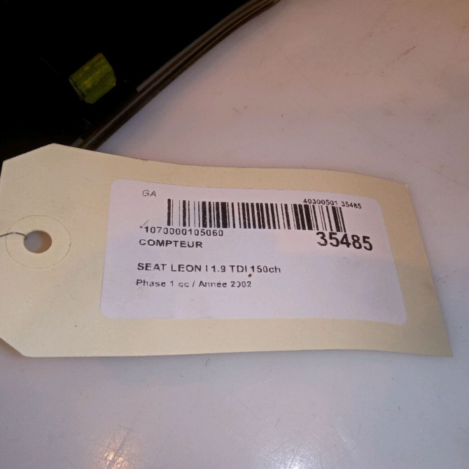 Compteur occasion SEAT LEON I Phase 1 04-2000->10-2006 1.9 TDI 150ch 3