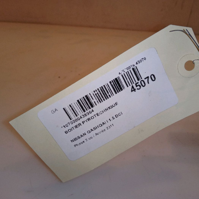 Boitier pyrotechnique occasion NISSAN QASHQAI I Phase 2 03-2010->04-2014 1.5 DCI 110ch K8820BT50A 5