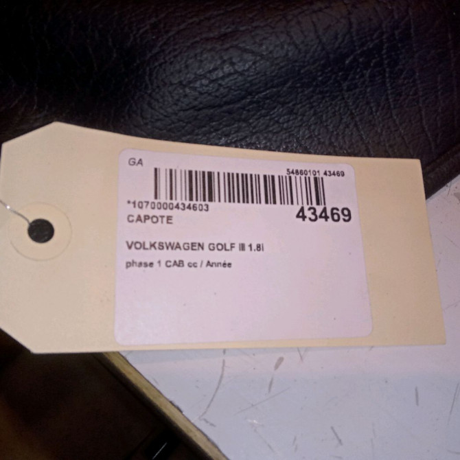 occasion VOLKSWAGEN GOLF III Phase 1 04-1995->04-1999 1.8i 75ch 3