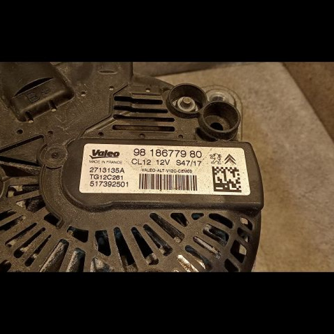 Alternateur occasion CITROEN C-ELYSEE Phase 1 06-2012->... 9809391880 2