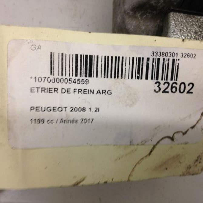 Etrier de frein arrière gauche occasion PEUGEOT 2008 Phase 1 01-2013->... 4400W5 3