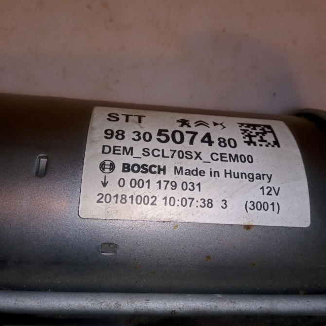 Démarreur occasion PEUGEOT 2008 phase 2 06-2016->... 9830507480 5