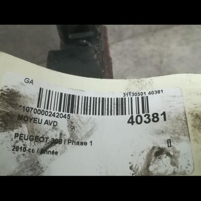 Moyeu avd occasion PEUGEOT 308 I Phase 1 09-2007->03-2011 1606623580 3