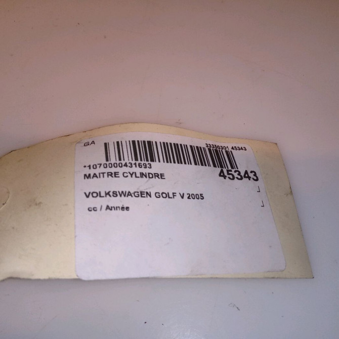 Maitre cylindre occasion VOLKSWAGEN GOLF V 1K1614019F 5