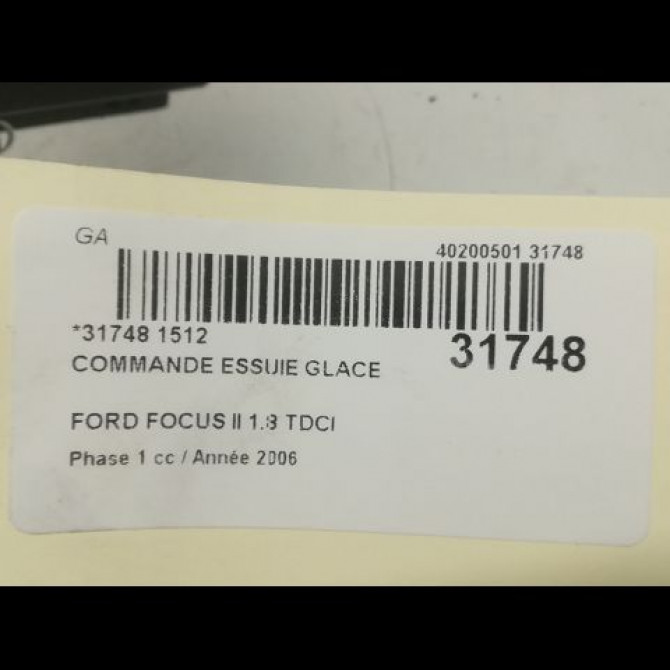 Commande essuie glace occasion FORD FOCUS II Phase 1 09-2004->12-2007 1.8 TDCI 115ch 1350067 3