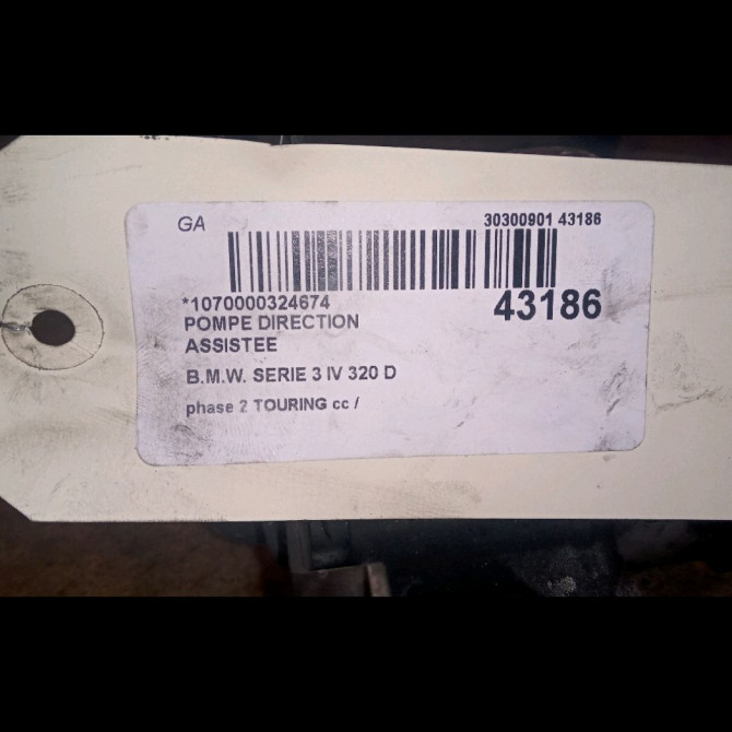 Pompe direction assistee occasion B.M.W. SERIE 3 IV Phase 1 04-1995->04-1999 320 D 150ch 32416756575 6