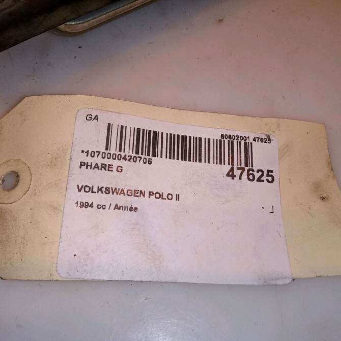 Phare gauche occasion VOLKSWAGEN POLO II Phase 2 10-1990->06-1994 4