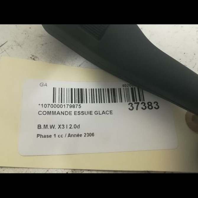 Commande essuie glace occasion B.M.W. X3 I Phase 1 01-2004->08-2006 2.0d 61318363669 3