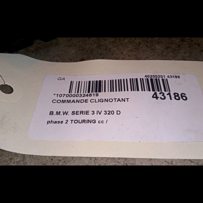 Commande clignotant occasion B.M.W. SERIE 3 IV Phase 1 04-1995->04-1999 320 D 150ch 61318363668 3