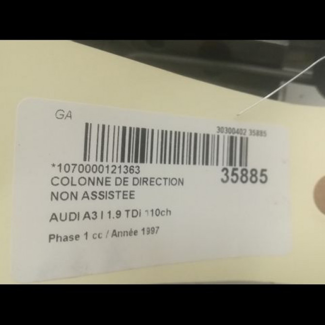 Colonne de direction non assistee occasion AUDI A3 I Phase 1 09-1996->10-2000 1.9 TDi 110ch 8L1419512 3