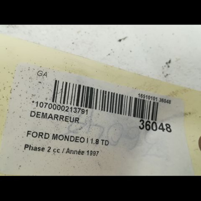 Démarreur occasion FORD MONDEO I Phase 2 10-1996->09-2000 1.8 TD 1057652 3