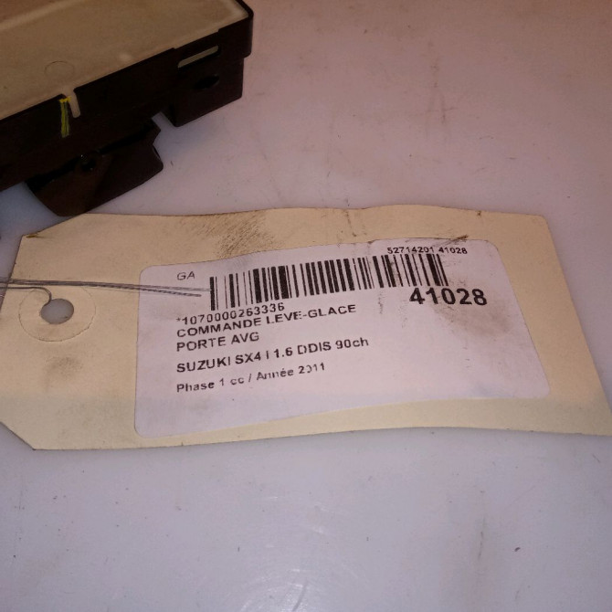Commande lève-glace porte avant gauche occasion SUZUKI SX4 I Phase 1 04-2006->03-2014 1.6 DDIS 90ch 4