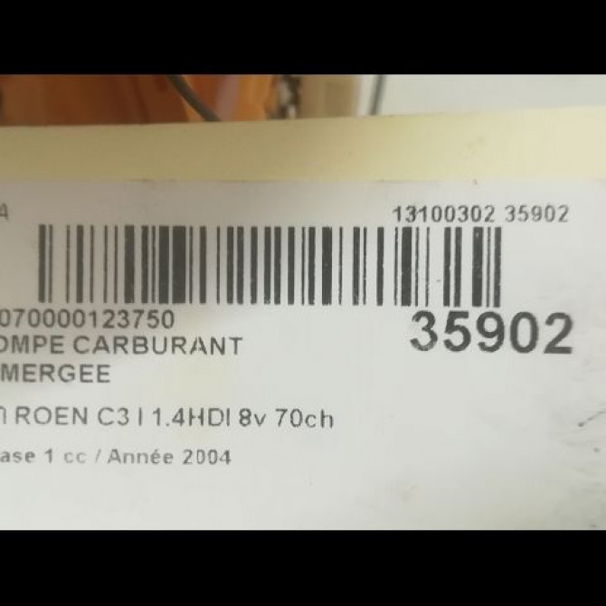 Pompe à carburant immergée occasion CITROEN C3 I Phase 1 04-2002->10-2005 1.4HDI 8v 70ch 3