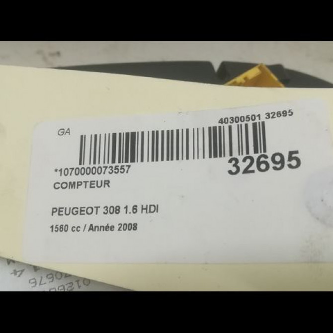 Compteur occasion PEUGEOT 308 I Phase 1 09-2007->03-2011 1.6 HDI 16v 110ch 9806132880 3
