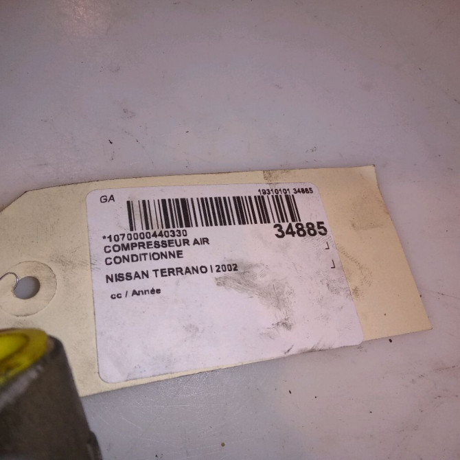 Compresseur air conditionne occasion NISSAN TERRANO I 92600VB800 7