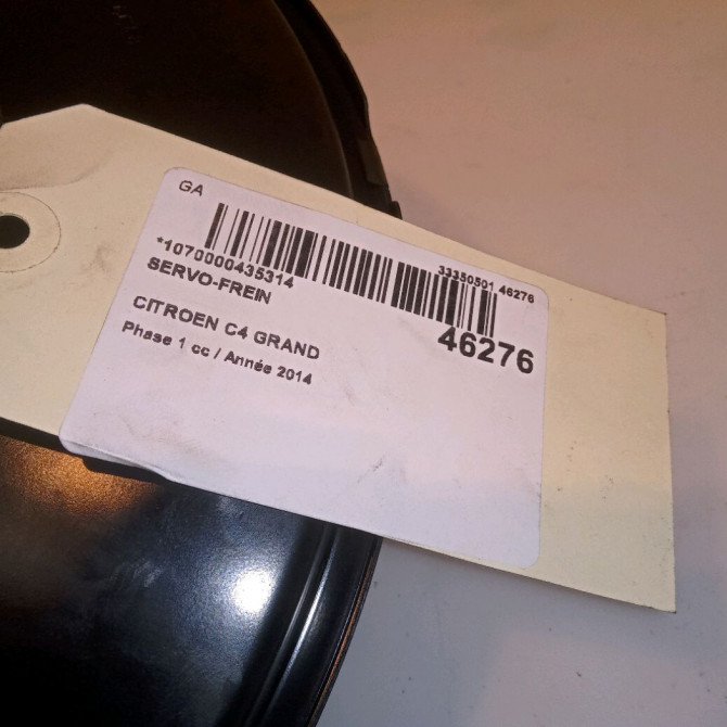 Servo-frein occasion CITROEN C4 GRAND PICASSO II Phase 1 04-2013->... 1.6 e-HDi 115ch 1610017780 4