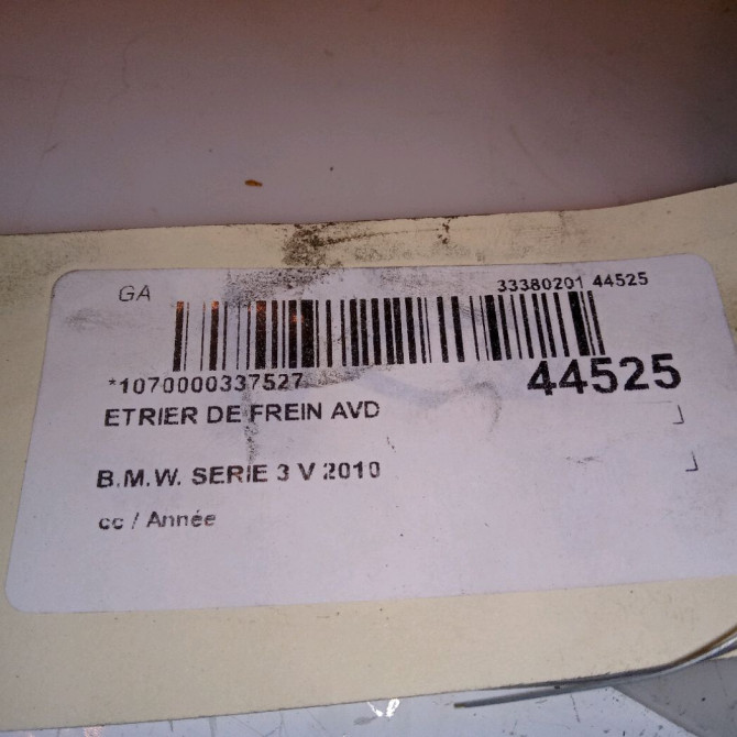 Etrier de frein avant droit occasion B.M.W. SERIE 3 V 34116778146 4