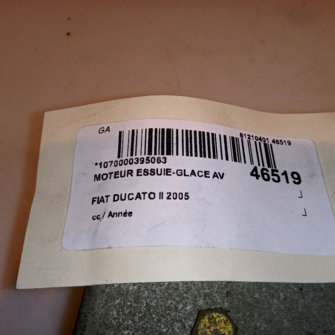 Moteur essuie-glace avant occasion DUCATO II 9949394 4