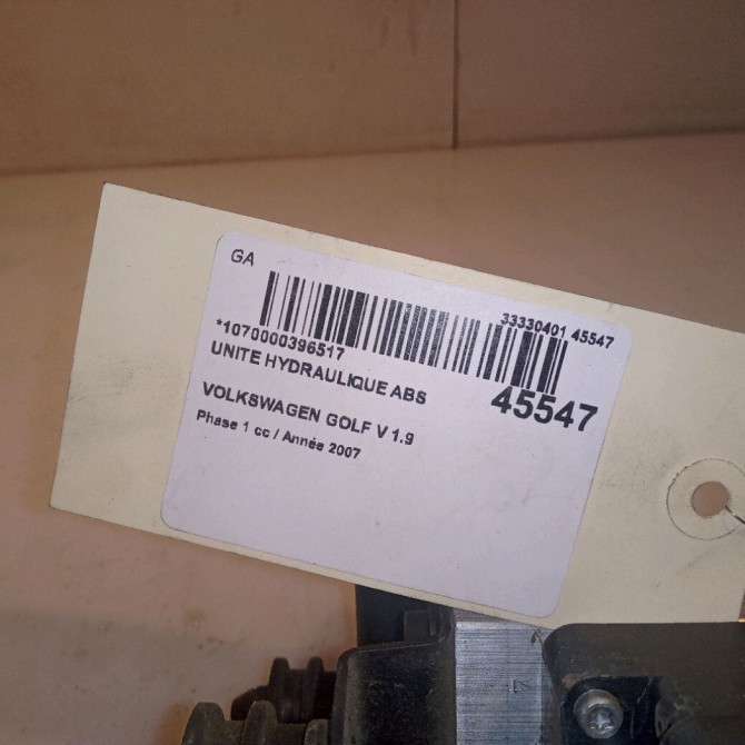 Unité hydraulique ABS occasion VOLKSWAGEN GOLF V Phase 1 11-2003->10-2008 1.9 TDI 90ch 1K0614117HBEF 5