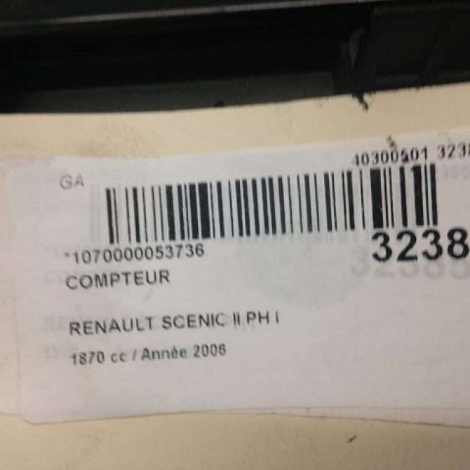 Compteur occasion RENAULT MEGANE II Phase 2 01-2006->06-2009 1.9 DCI 130ch 8200704463 4