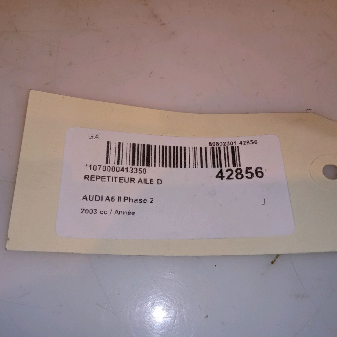 Répétiteur aile droite occasion AUDI A6 II Phase 2 07-2001->05-2004 8E0949127 4