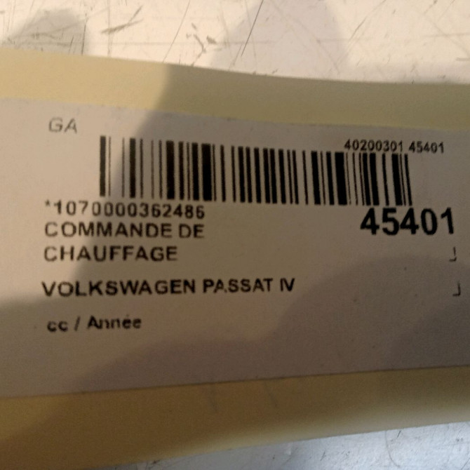 Commande de chauffage occasion 4