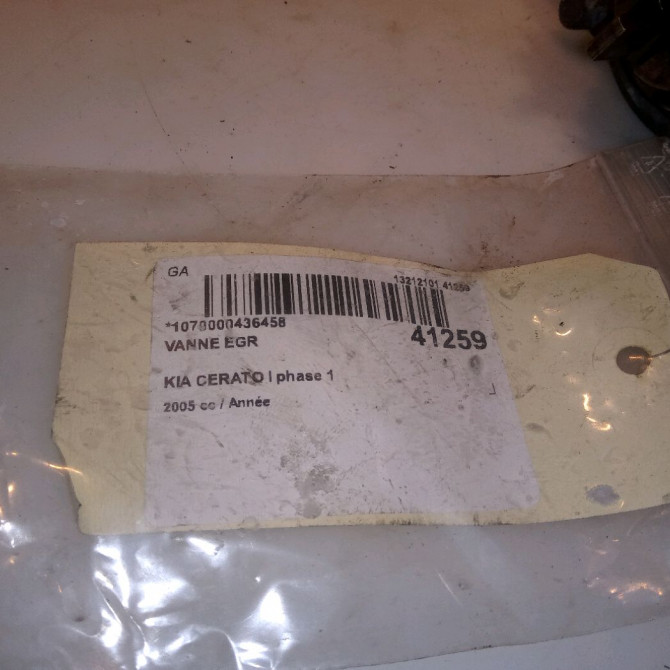 Vanne EGR occasion KIA CERATO I phase 1 07-2004->05-2007 3510027900 6