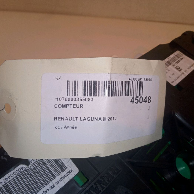 Compteur occasion RENAULT LAGUNA III 248109745R 4