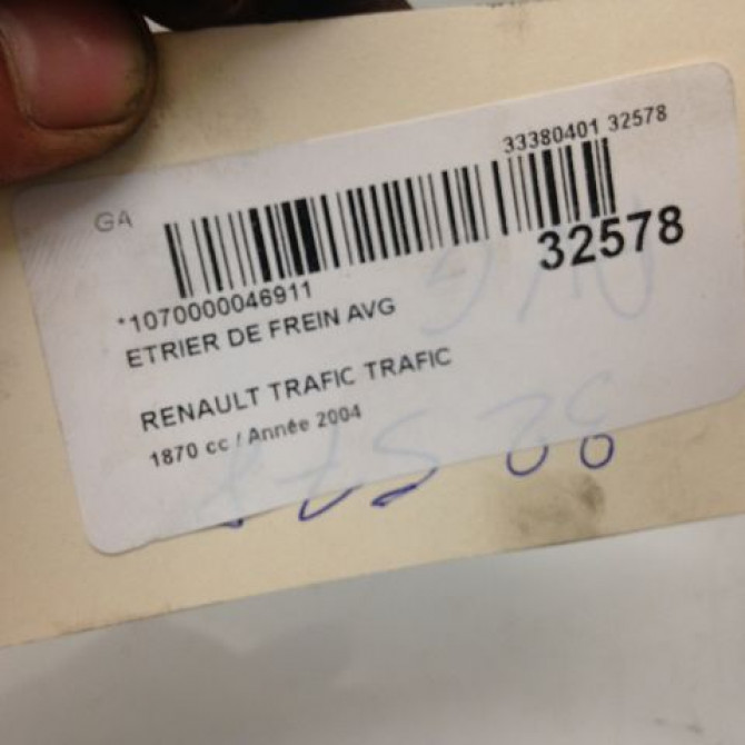 Etrier de frein avant gauche occasion RENAULT TRAFIC II Phase 1 10-2001->08-2006 1.9 DCI 82ch 7701050919 4