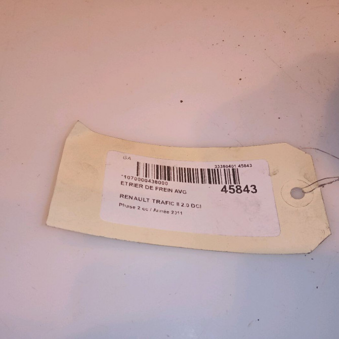 Etrier de frein avant gauche occasion RENAULT TRAFIC II Phase 2 08-2006->... 2.0 DCI 115ch 7701050919 4