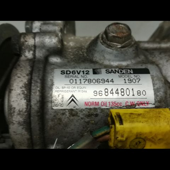 Compresseur air conditionne occasion PEUGEOT 206 + Phase 1 03-2009->05-2013 1.1i 8v 60ch 9800822280 3