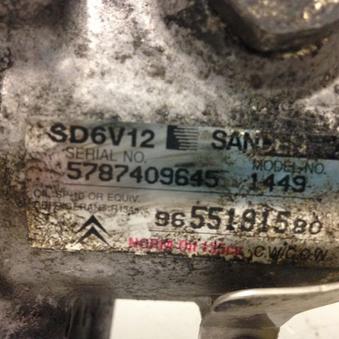 Compresseur air conditionne occasion PEUGEOT 206 Phase 1 09-1998->03-2009 9800822280 4