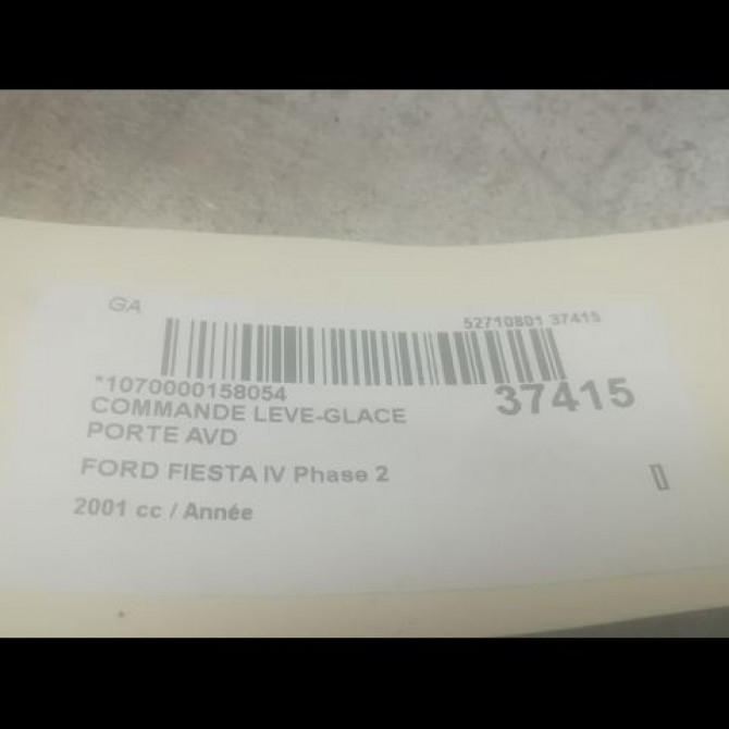 Commande lève-glace porte avant droite occasion FORD FIESTA IV Phase 2 09-1999->09-2002 13301886 3