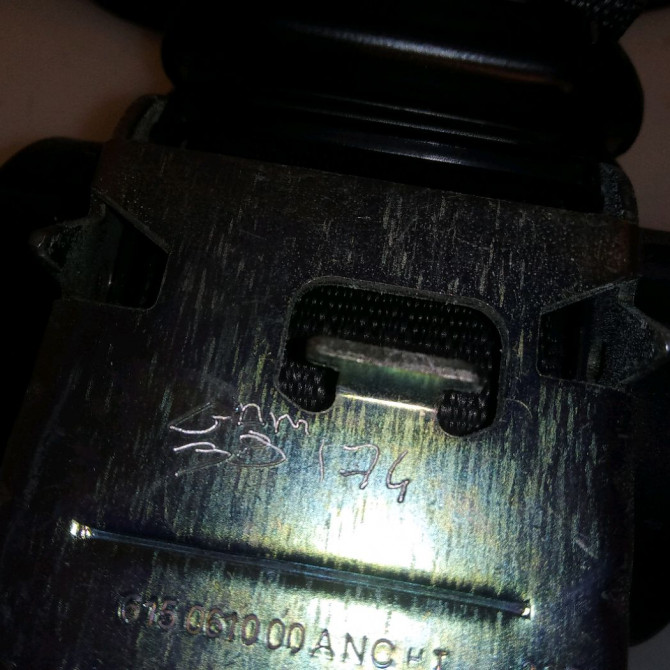 Ceinture arrière gauche occasion OPEL ZAFIRA III Phase 1 11-2011->... 39093549 3