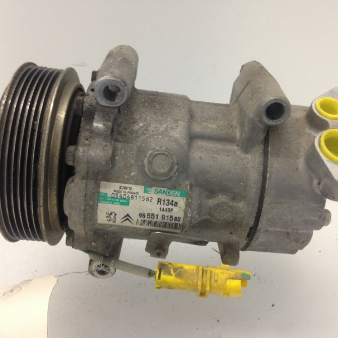 Compresseur air conditionne occasion PEUGEOT 206 Phase 1 09-1998->03-2009 9655191580 2