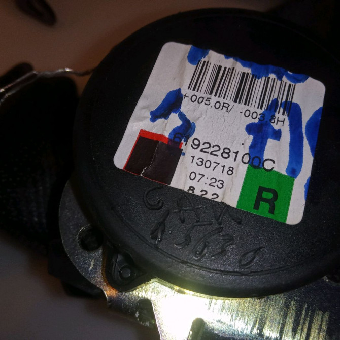 Ceinture arrière droite occasion OPEL ZAFIRA III Phase 1 11-2011->... 39093550 3