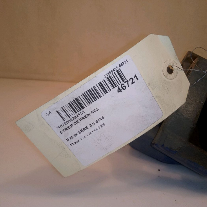 Etrier de frein avant gauche occasion B.M.W. SERIE 3 V Phase 2 09-2008->12-2011 318d 34116776527 4