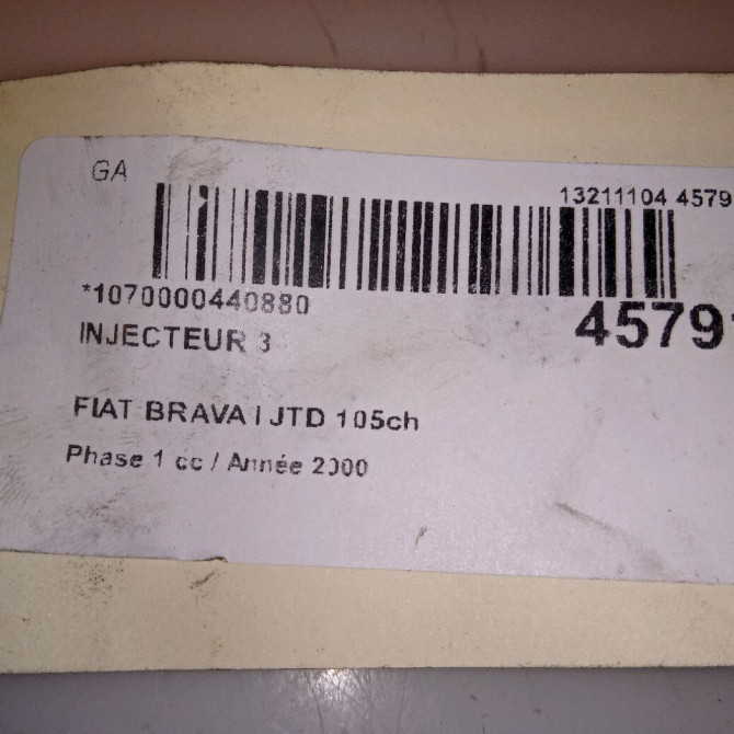 occasion FIAT BRAVA I Phase 1 09-1995->12-2001 JTD 105ch 71724116 4