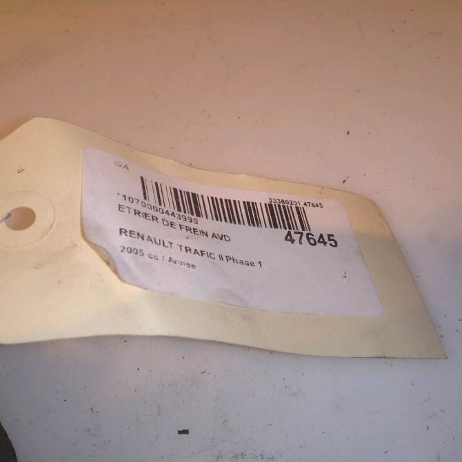 Etrier de frein avant droit occasion RENAULT TRAFIC II Phase 1 10-2001->08-2006 7701051808 4