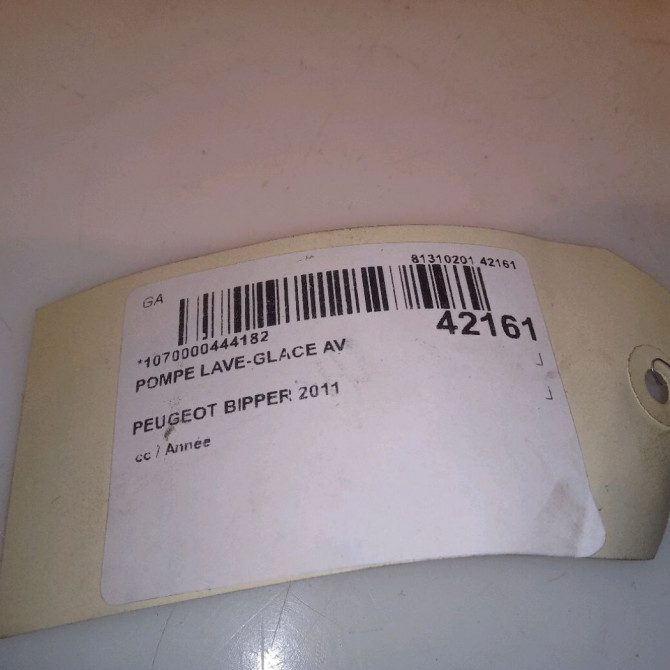 Pompe lave-glace avant occasion PEUGEOT BIPPER 6434E0 4