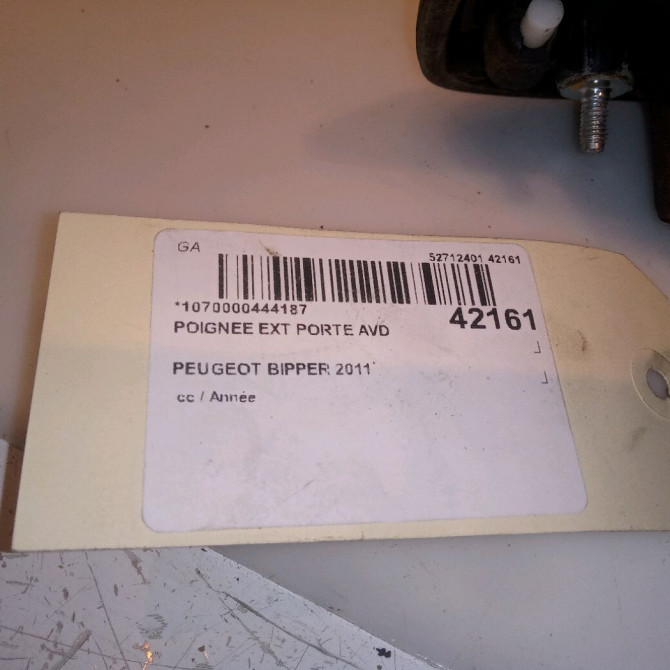 Poignee ext porte avd occasion PEUGEOT BIPPER 9101NX 4