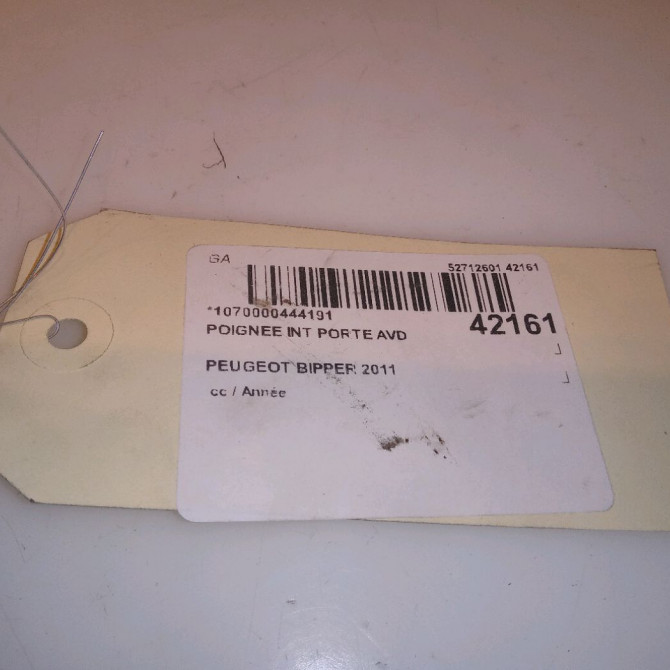 Poignee int porte avd occasion PEUGEOT BIPPER 1635193580 4