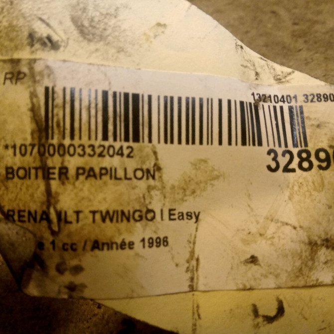 Boitier papillon occasion RENAULT TWINGO I Phase 1 04-1993->08-1998 Easy >09.96 3