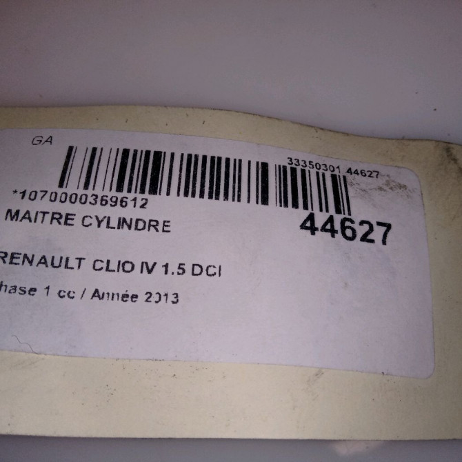 Maitre cylindre occasion RENAULT CLIO IV Phase 1 07-2012->... 1.5 DCI 90ch 460111938R 4