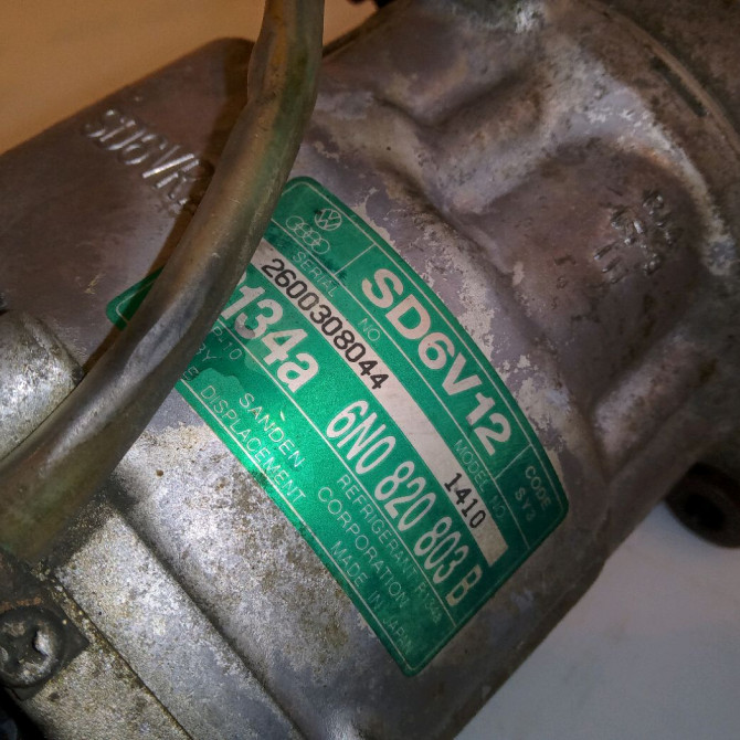 Compresseur air conditionne occasion VOLKSWAGEN POLO III Phase 2 11-1999->12-2001 1.4i 8v 60ch 6N0820803C 5