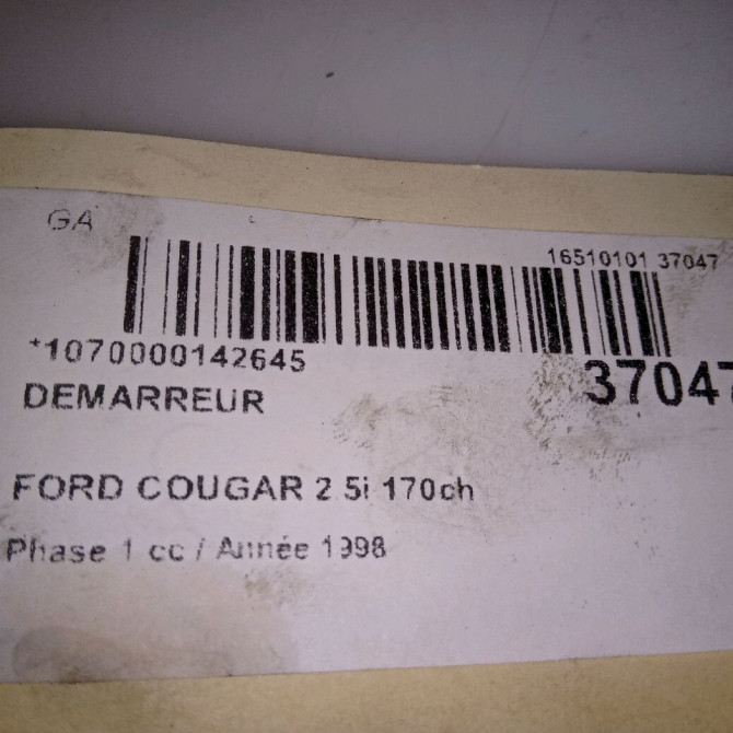 Démarreur occasion FORD COUGAR Phase 1 10-1998->07-2001 2.5i 170ch 1085273 6