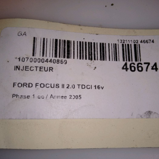 Injecteur occasion FORD FOCUS II Phase 1 09-2004->12-2007 2.0 TDCI 16v 135ch 4